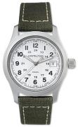 Hamilton Herrklocka H68411853 Khaki Silverfärgad/Läder Ø38 mm