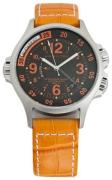 Hamilton Herrklocka H77665673 Khaki Svart/Läder Ø42 mm