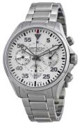 Hamilton Herrklocka H64666155 Khaki Chronograph Silverfärgad/Stål