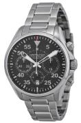 Hamilton Herrklocka H64666135 Khaki Chronograph Svart/Stål Ø42 mm