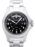 Hamilton Herrklocka H64451133 Khaki Field King Quartz Svart/Stål