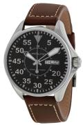 Hamilton Herrklocka H64425535 Khaki Night Svart/Läder Ø38 mm