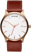 MVMT Herrklocka D-MM01-WBR Classic Vit/Läder Ø45 mm