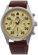 Orient Herrklocka RA-KV0503Y10B Beige/Läder Ø43 mm