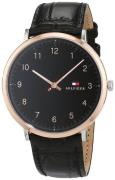 Tommy Hilfiger Herrklocka 1791339 Dress Svart/Läder Ø40 mm