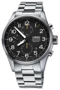 Oris Herrklocka 01 774 7699 4134-07 8 22 19 Aviation Svart/Stål Ø44