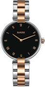 Rado R22850173 Coupole Svart/Roséguldstonat stål Ø33 mm