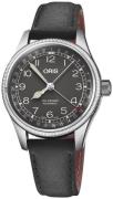 Oris 01 754 7749 4064-07 5 17 65G Aviation Svart/Läder Ø36 mm