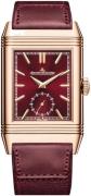 Jaeger LeCoultre Herrklocka 398256J Reverso Tribute Röd/Läder