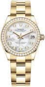 Rolex Damklocka 278288RBR-0013 Datejust 31 Vit/18 karat gult guld