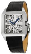 Cartier Herrklocka W2020033 Santos Dumont Skelettskuren/Läder