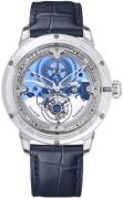 Ulysse Nardin Herrklocka 793-300 Grand Bleu Skelettskuren/Läder Ø44