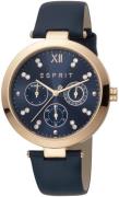 Esprit Damklocka ES1L213L0035 Blå/Läder Ø38 mm