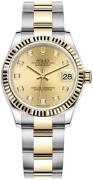 Rolex Damklocka 278273-0025 Datejust 31 Gulguldstonad/18 karat gult