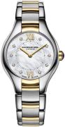 Raymond Weil Damklocka 5124-STP-00985 Raymond Noemia Vit/Gulguldtonat