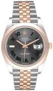 Rolex Herrklocka 126301-0016 Datejust 41 Grå/18 karat roséguld Ø41