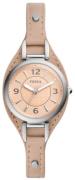 Fossil Damklocka ES5213 Carlie Mini Rosa/Läder Ø28 mm