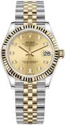 Rolex Damklocka 278273-0026 Datejust 31 Gulguldstonad/18 karat gult