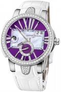 Ulysse Nardin Damklocka 243-10B-30-07 Ladies Executive Lila/Läder