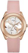 Guess Damklocka W0895L6 G Twist Vit/Läder Ø39 mm