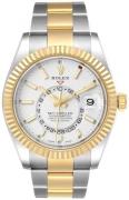 Rolex Herrklocka 326933-0009 Sky-Dweller Vit/18 karat gult guld Ø42