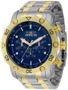 Invicta Herrklocka 38447 Pro Diver Blå/Gulguldtonat stål Ø50 mm