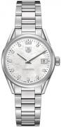 TAG Heuer Damklocka WAR1314.BA0773 Carrera Lady Vit/Stål Ø32 mm