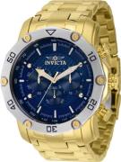 Invicta Herrklocka 38444 Pro Diver Blå/Gulguldtonat stål Ø50 mm