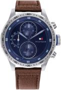 Tommy Hilfiger Herrklocka 1791807 Blå/Läder Ø46 mm