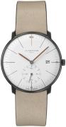 Junghans Herrklocka 58/4100.02 Max Bill Vit/Läder Ø38 mm