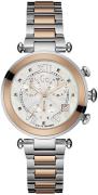 Guess Damklocka Y05002M1 Vit/Roséguldstonat stål Ø36 mm