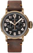 Zenith Herrklocka 29.2432.4069-27.C794 Pilot Svart/Gummi Ø45 mm