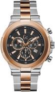 Guess Herrklocka Y23003G2 Svart/Roséguldstonat stål Ø44 mm