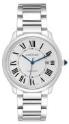 Cartier Herrklocka WSRN0035 Ronde Must Silverfärgad/Stål Ø40 mm