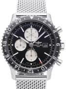 Breitling Herrklocka Y2431012-BE10-152A Chronoliner Svart/Stål Ø46