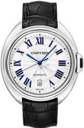 Cartier Herrklocka WGCL0005 Calibre de Vit/Läder Ø40 mm