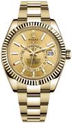 Rolex Herrklocka 326938-0003 Sky-Dweller Gulguldstonad/18 karat gult