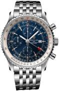 Breitling Herrklocka A24322121C2A1 Navitimer Gmt Blå/Stål Ø46 mm