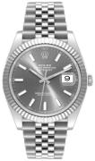 Rolex Herrklocka 126334-0014 Datejust 41 Grå/Stål Ø41 mm