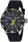 Nautica Herrklocka NAI08513G Analog Svart/Gummi Ø44 mm