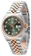 Rolex Damklocka 279171-0007 Lady-Datejust 28 Grön/18 karat roséguld