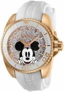 Invicta Damklocka 27380 Disney Silverfärgad/Gummi Ø38 mm