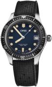 Oris Herrklocka 01 733 7747 4055-07 4 17 18 Diving Blå/Gummi Ø36 mm