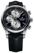 Maurice Lacroix Herrklocka PT6288-SS001-330-1 Pontos Svart/Läder