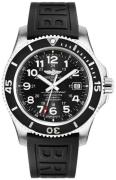 Breitling Herrklocka A17392D71B1S1 Superocean Ii 44 Svart/Gummi Ø44