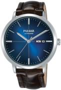 Pulsar Herrklocka PL4043X1 Blå/Läder Ø42 mm