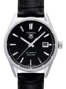 TAG Heuer Herrklocka WAR211A.FC6180 Carrera Svart/Läder Ø39 mm