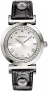 Versace Damklocka P5Q99D001S009 Vanity Silverfärgad/Läder Ø35 mm