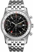 Breitling Herrklocka A24322121B1A1 Navitimer Gmt Svart/Stål Ø46 mm