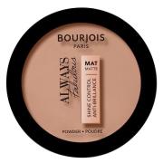 Bourjois Always Fabulous Matte Pressed Powder 50 Porcelain 10 g